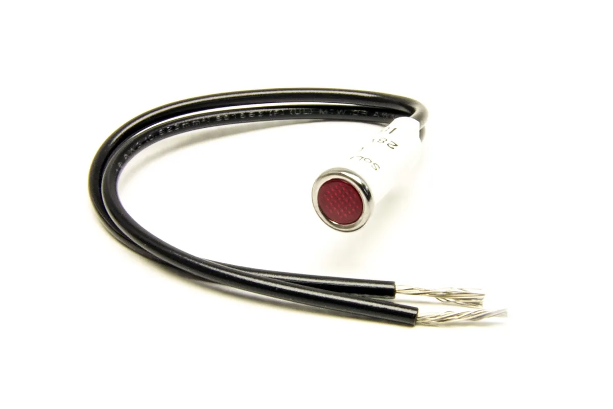 LED Dash Indicator Light; 5/16 in.; Red; product image