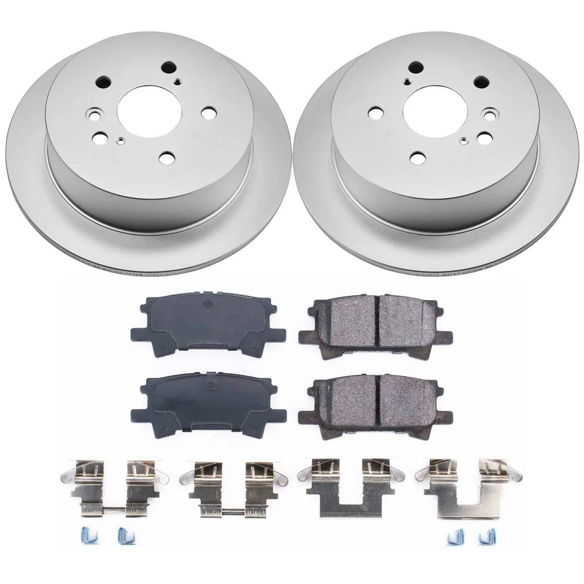 Z17 Geomet Coated Rotor Kit: Genuine Geomet Fully Coated Rotors; Ceramic Pads W/Hardware product image