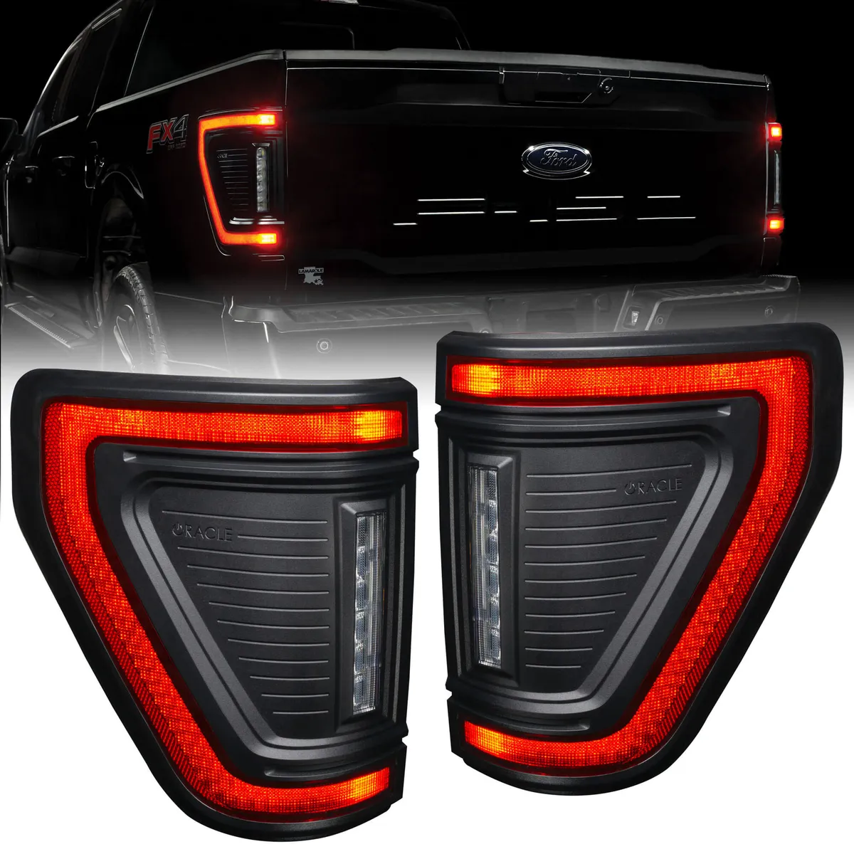 ORACLE Lighting Flush Style LED Tail Lights for 2021-2024 Ford F-150 product image