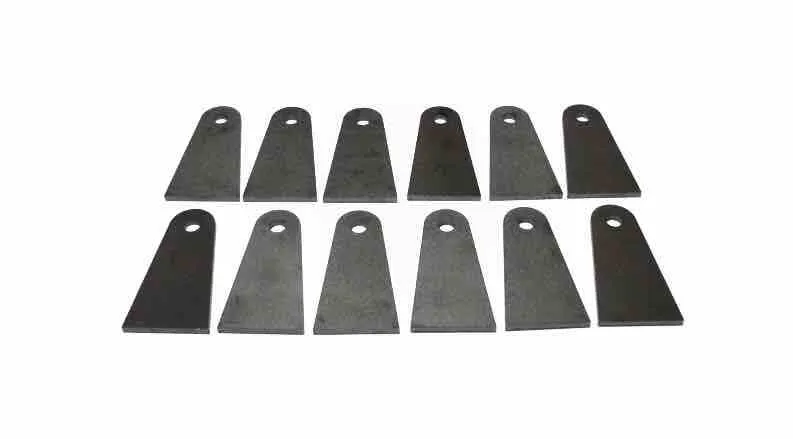 Steinjager Tabs and Clevises, Weld On 0.750 Bore Straight Mount 12 Straight Tabs Three Link Suspension