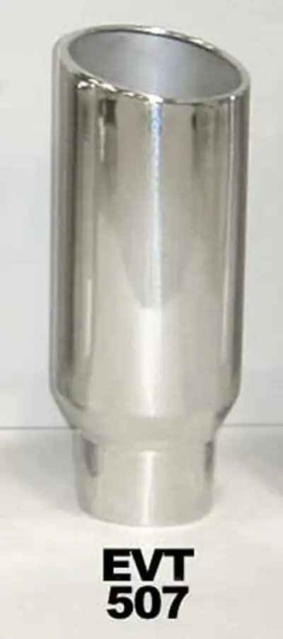 Pypes Performance exhaust Exhaust Tail Pipe Tip 5 in ID x 7 in OD x 18 in L Bolt On Hardware Not Incl Polished 304 Stainless Steel Pypes Exhaust