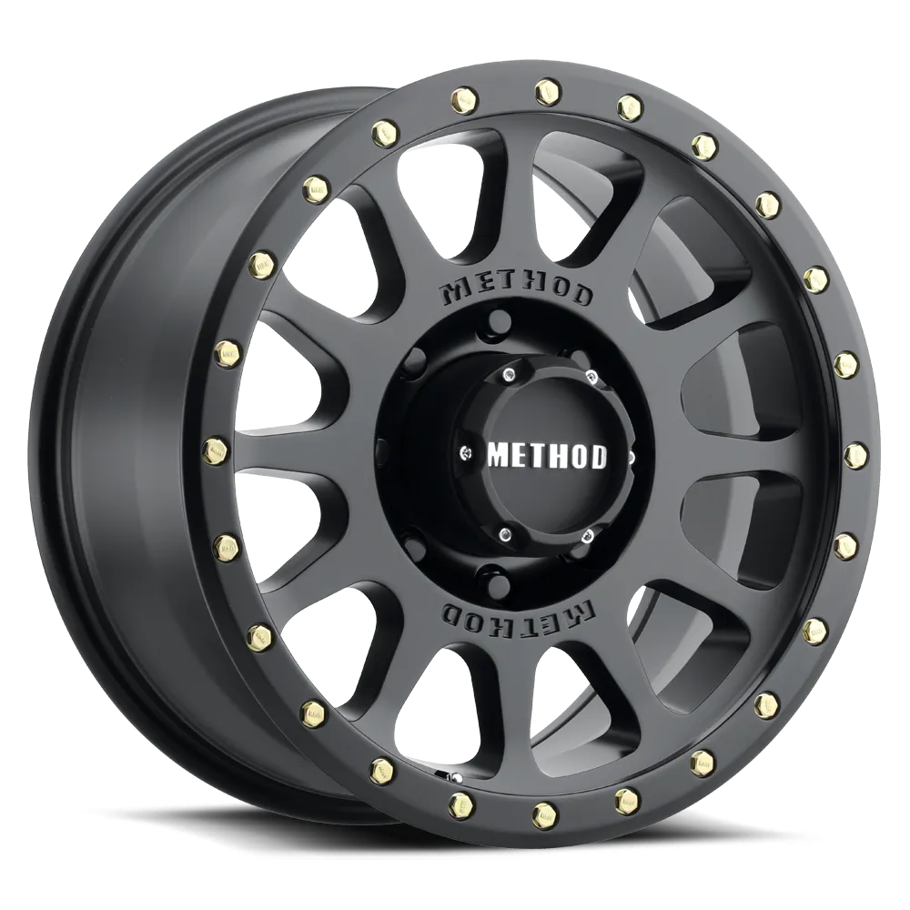 Method Race Wheels Aluminum Wheels 17x8.5 NV MR305 Bolt Pattern 6 On 135 Offset 25 Lip Size 1.18 Matte Black MB Method