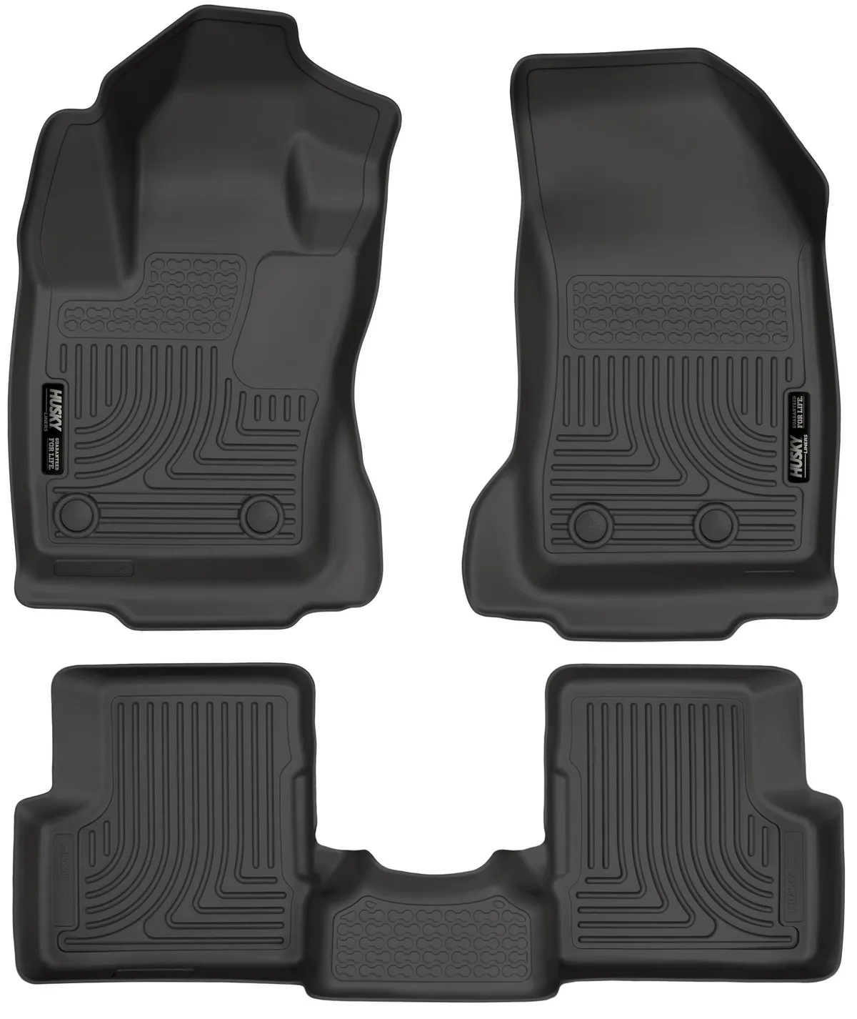 1522 Renegade Front & 2nd Seat Floor Liners Weatherbeater Series Black product image