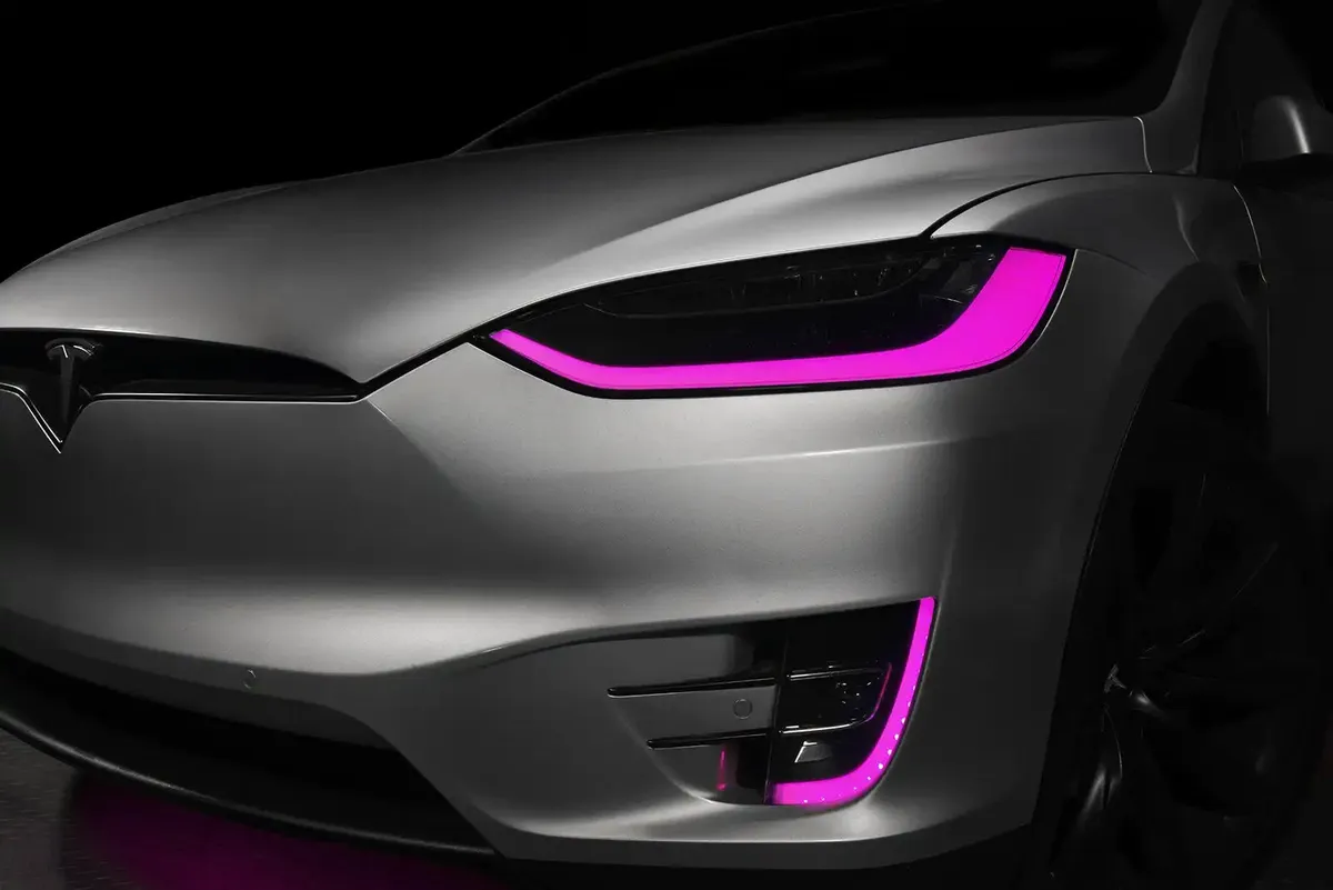 Oracle Lighting 2016-2024 Tesla Model x Dynamic Colorshift Headlight & Fog Light DRL Upgrade Kit - Combo product image