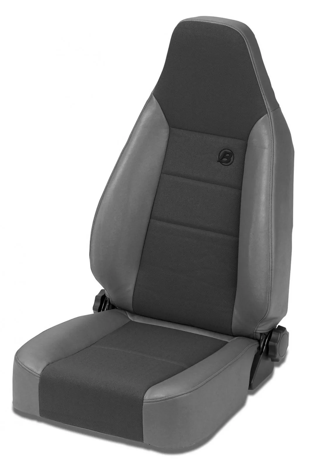 Charcoal/Gray Trailmax II Seats Trailmax II Sport Seat, Front, center fabric insert Jeep 76-06 CJ7 & Wrangler; 97-02 req. Adapter 51256; 03-06 req. Adapter 51245 Drvr/51248 Psngr product image