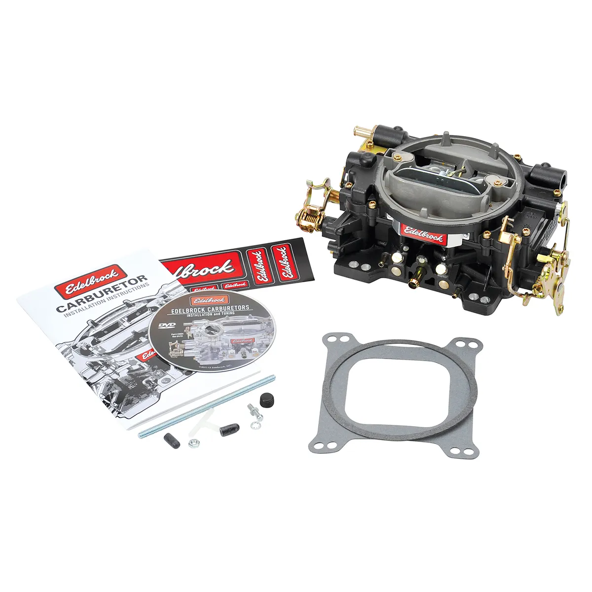 Edelbrock 14053 Performer Series 600 CFM Carburetor with Manual Choke in Black (non-EGR) product image