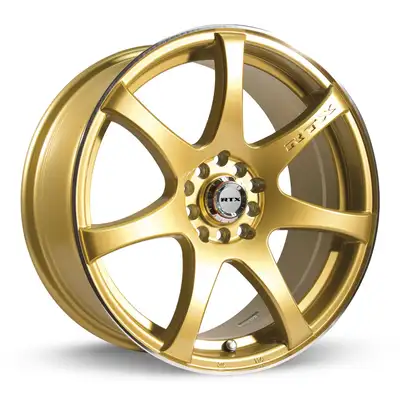 RTX Wheels Ink 17x7.5 5100/114.3 42p C73.1 Gold Mch