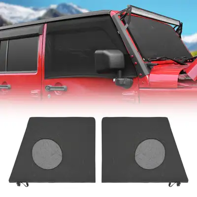 LED Factory Mart Window Screens for 2007-Later Wrangler JK JL & Gladiator JT