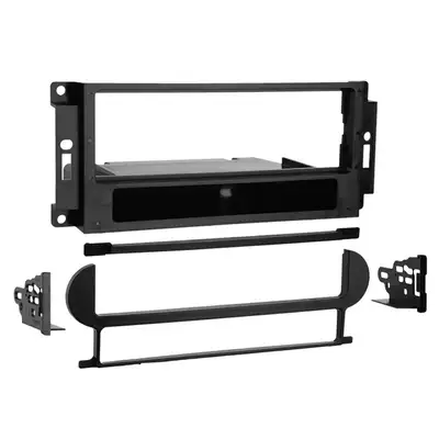 Metra Electronics TURBOKits; Radio Installation Kit; Incl. Instructions/Hardware/Snap-In Support System/ISO Trim Ring; Recessed DIN Mount; High-Grade ABS Plastic;