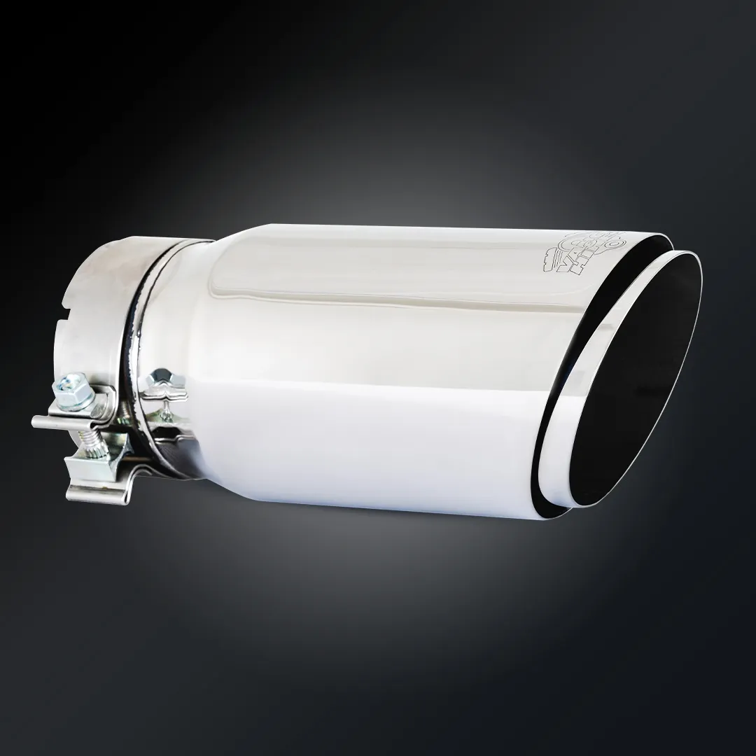 Vance & Hines Vance & Hines 26912 Vance & Hines 4 x 5 x12 Polished Twin Slash Universal Exhaust Tip
