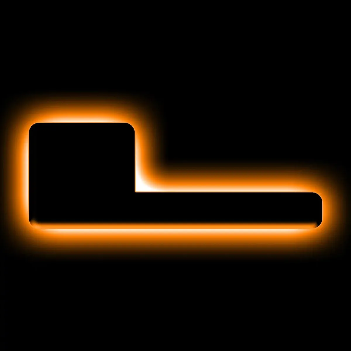 ORACLE Lighting Universal Illuminated LED Letter Badges - Matte Black Surface Finish - E product image