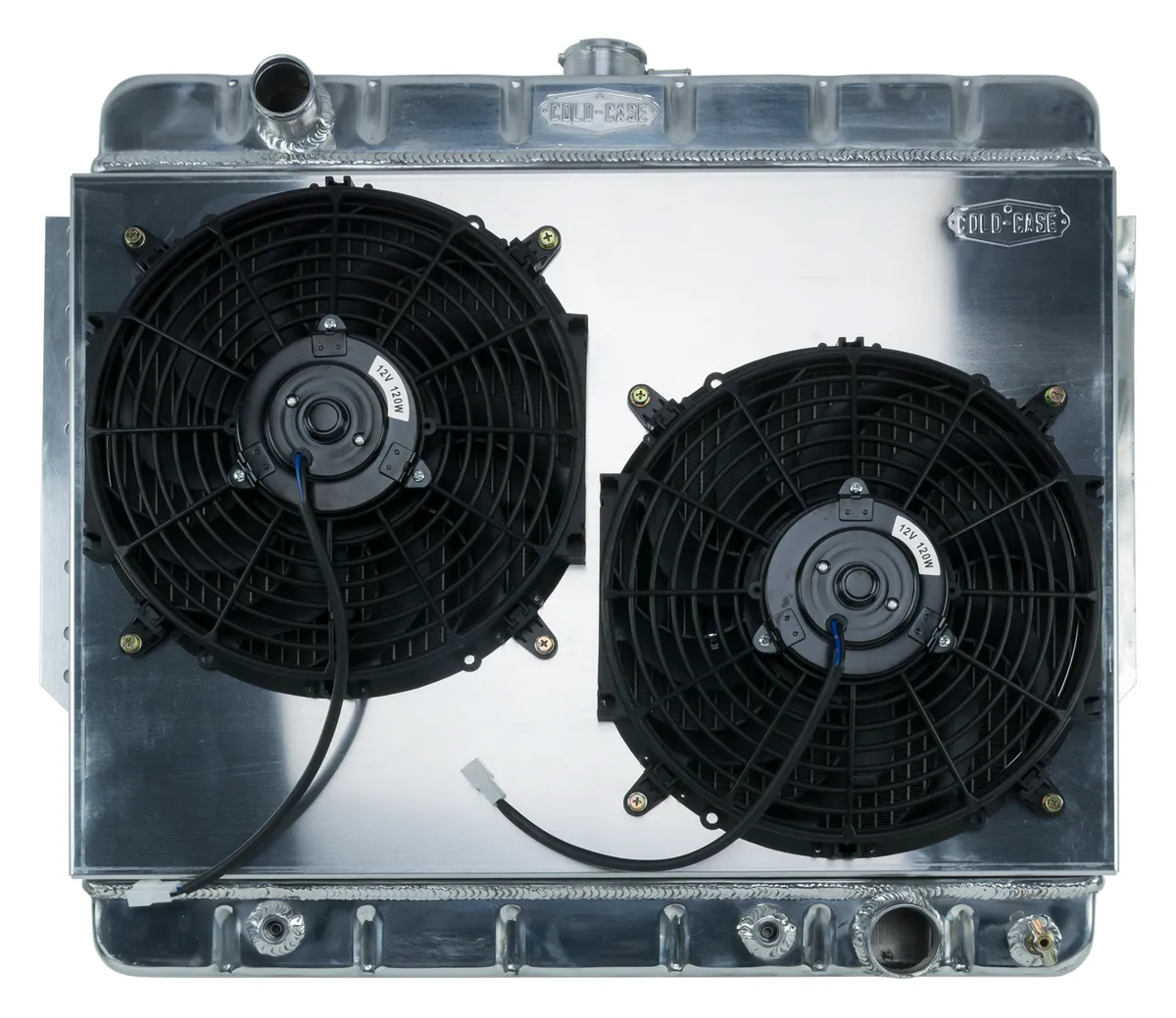 66-68 Impala Aluminum Radiator and Dual 12 Inch Fan Kit Stamped Cold Case Radiators product image
