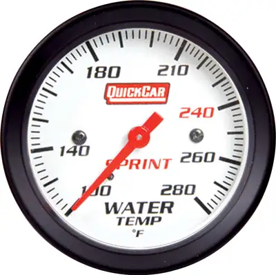 Quickcar Racing Water Temp Gauge- Sprint