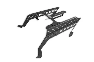 Addictive Desert Designs 1520 F150/Raptor Center Console W/Bridge Cardinal Hammer Topcoat & Raw Brushed Ss Logo Full Set