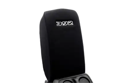 Distinction Applied Distinction Applied Embroidered Center Console Armrest Cover - 392 -White DA_ARMREST_392_WHITE