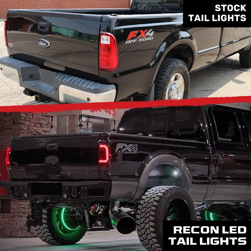 Ford Superduty F250HD350450550 99-07 and F150 97-03 Straight aka inchStyleinch Side OLED Tail Lights with Scanning OL product image