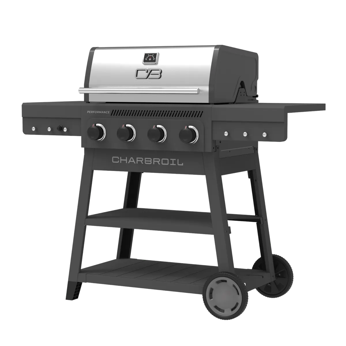 Performance Series™ FlavorMax™ 4 Burner Cart Gas Grill Gray Stainless product image
