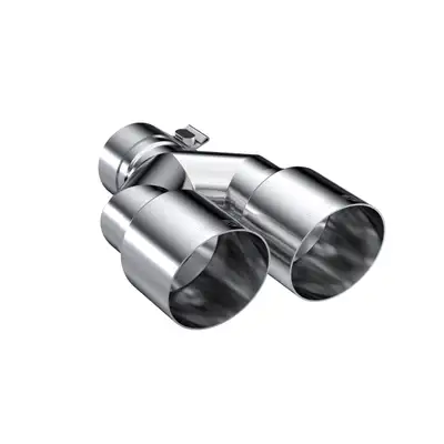 MBRP Exhaust Armor Pro Exhaust Tip; 2.5 in. Inlet Diameter; Dual 3.5 in. Outlet Diameter Out Single Wall; T304 Stainless Steel;