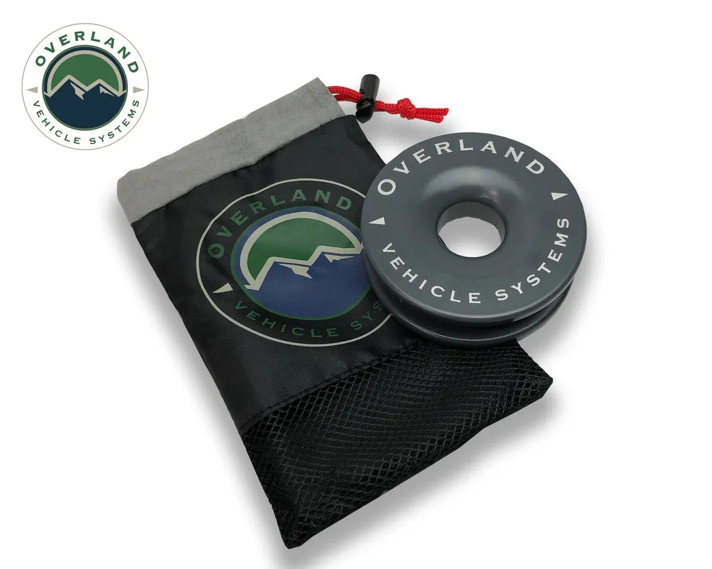 Recovery Snatch Ring 4.00 41,000 lb. Gray With Storage Bag Overland Vehicle Systems product image