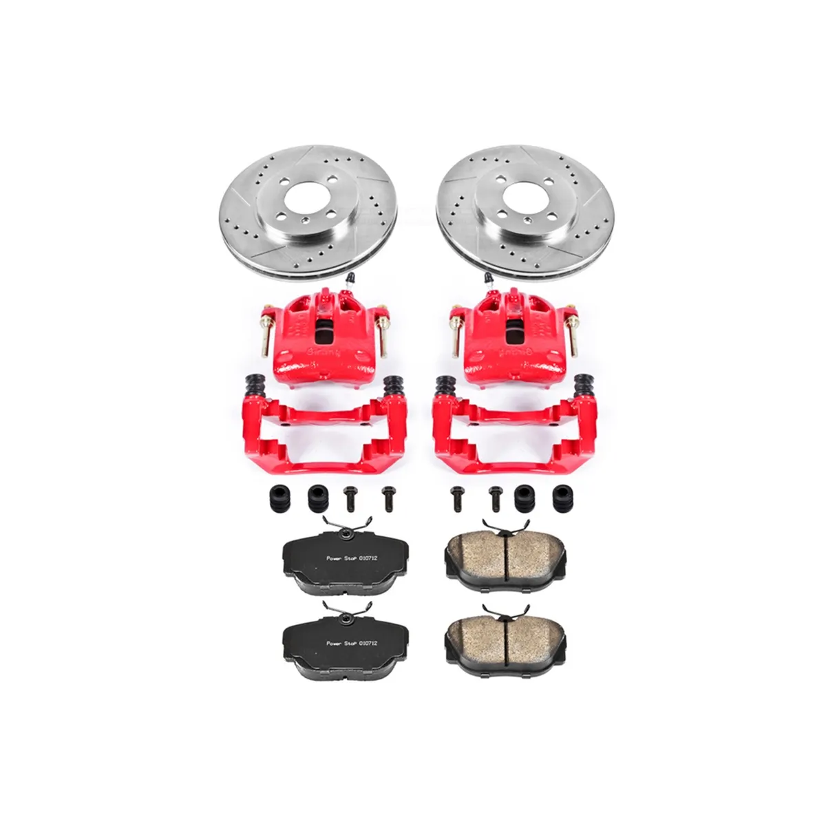 Z23 Evolution Sport Upgrade Kit: Drilled/Slotted Rotors; Carbon-Fiber Ceramic Pads; Pad Sensors; Powder Coated Calipers product image