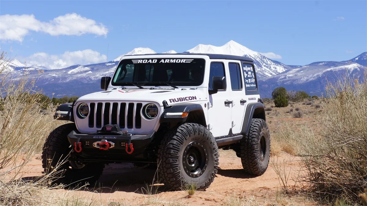 18c Wrangler/20c Gladiator Stealth Front Mid Width Winch Bumper Texture Black Lights Sold Sep product image