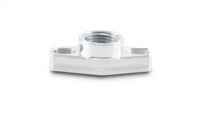 Vibrant Performance Oil Drain Flange; 0.125 in. Port Type; 1.5 To 1.75 in. Bolt Hole Center To Center; For Use w/GT Series Ball Bearing Turbochargers;