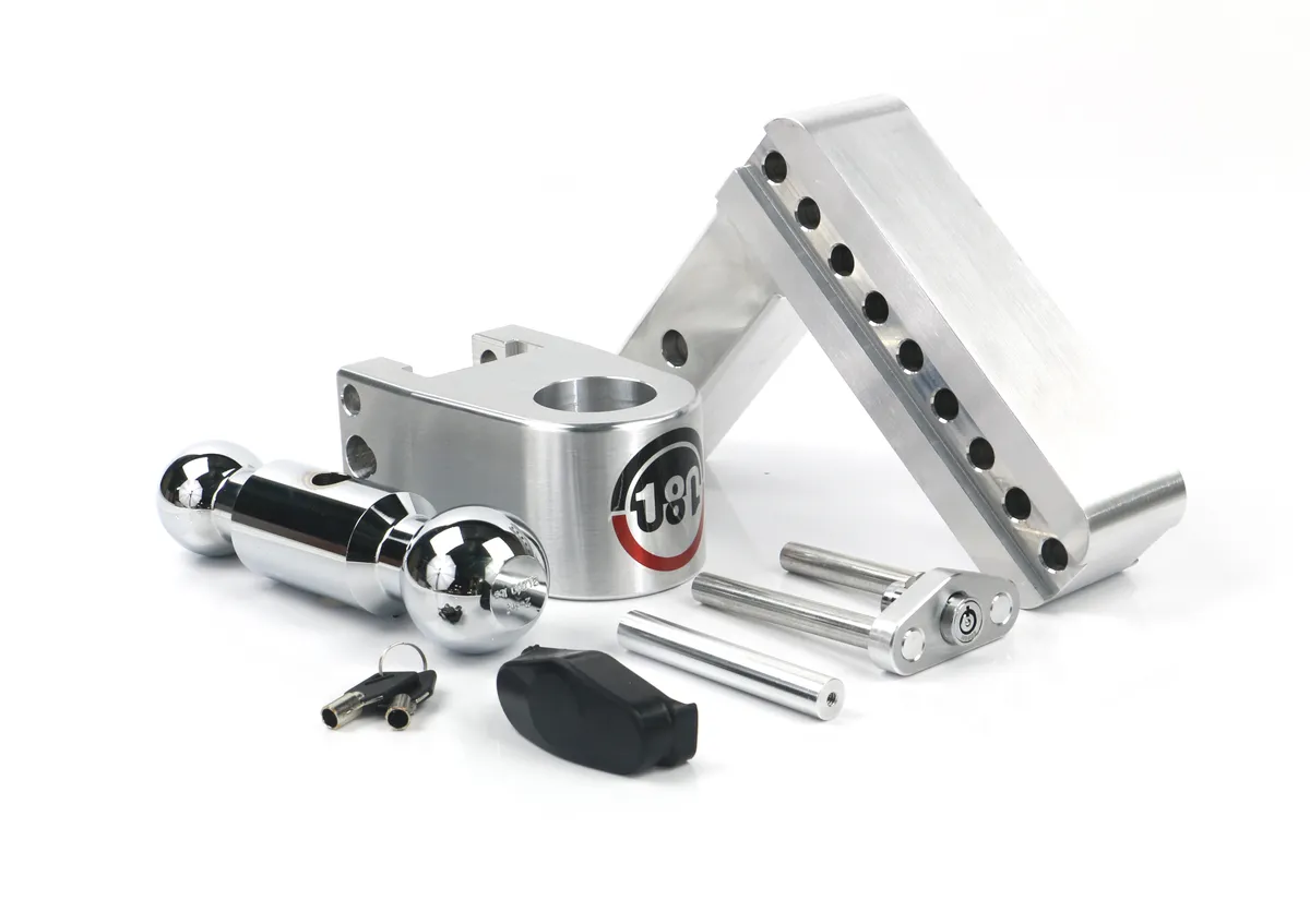 180 Turnover Ball 6 Drop Hitch w/ 2 Shank & Chrome Plated 2 & 25/16 Ball W/W503 product image