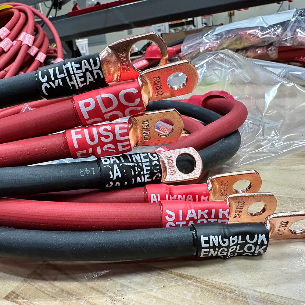 2016-2021 Toyota Tacoma Battery Cable Kit Gen 3 3.5 Liter 1/0 Gauge Battery Cable Big7Kits product image