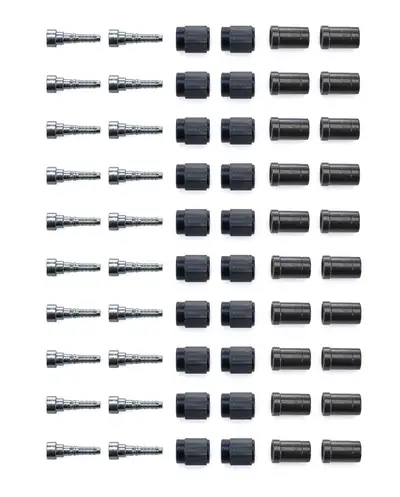 Fragola Performance Systems #3 Str Crimp Fitting w/Collar (20pk)