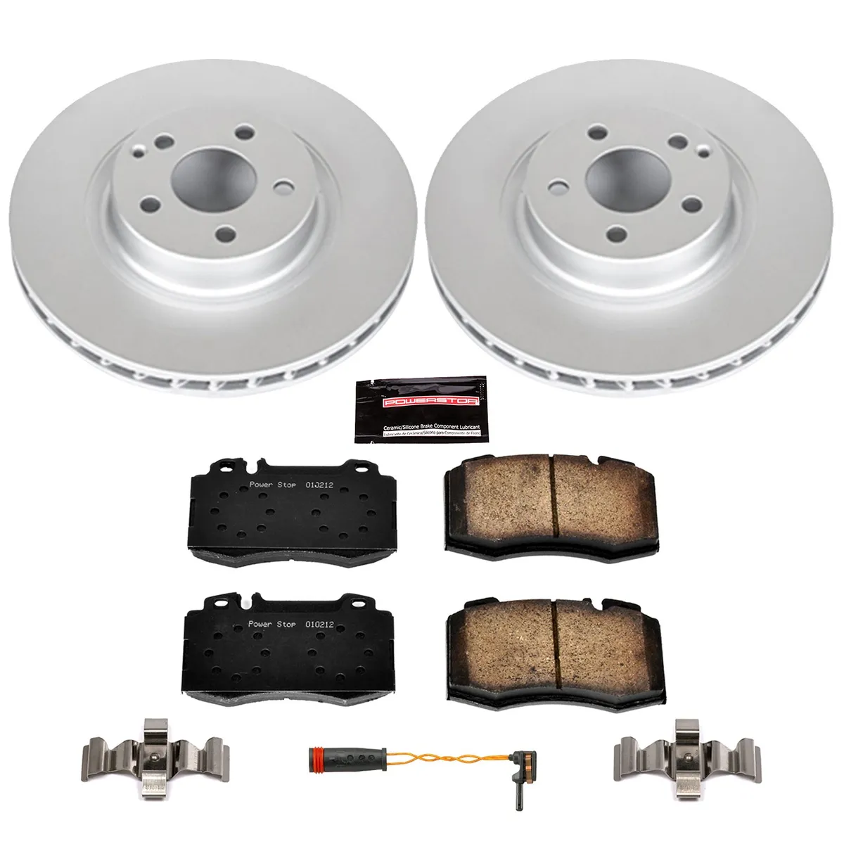 Z23 Sport Geomet Coated Rotor Kit For European Vehicles: Genuine Geomet Fully Coated Rotors; Carbon-Fiber Ceramic Pads W/Hardware; Pad Sensors product image