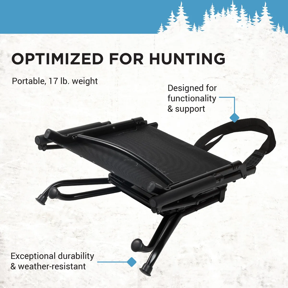 Hunt Comfort Mesh Lite Portable Hunting Chair product image