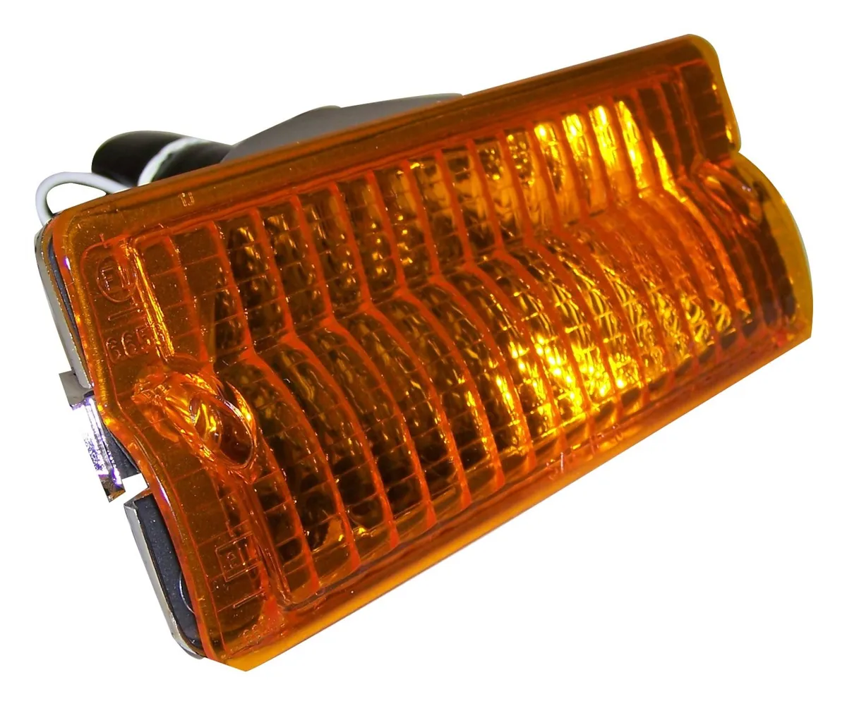 Crown Automotive Jeep Replacement J5460107 Left Front Parking Lamp for Jeep 76-91 SJ, J-Series, Incl. Lamp, Bulb & Harness product image