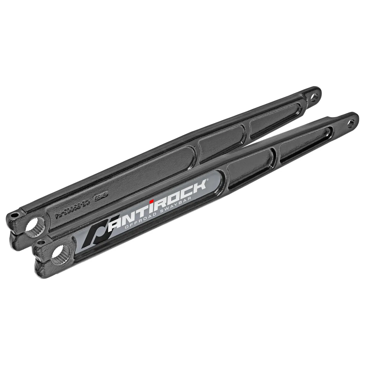 Rock Jock Antirock® Sway Bar Arms; Forged Chromoly Sway Bar Arms; 21 in. Long x 28 Spline; Incl. Stickers; Pair;