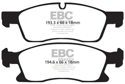 EBC Brakes S15 Kit Extra Duty and USR Rotors; Front; FMSI Pad No. D1455; Vented; 5 Bolt Holes; 330mm Dia.; 54.5mm Height; 32mm Thick; 72mm Center Hole Dia.;