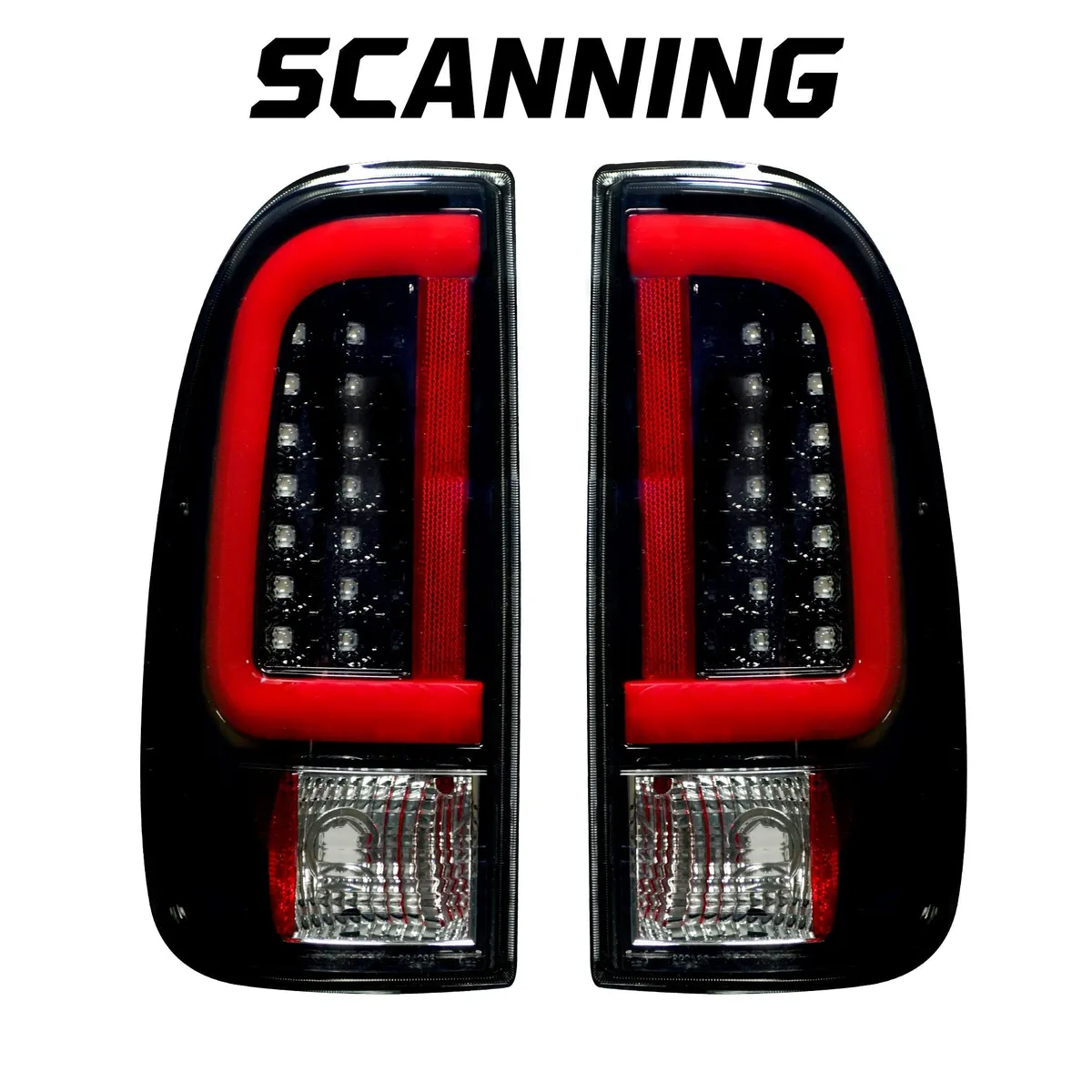 Ford Superduty F250HD350450550 99-07 and F150 97-03 Straight aka inchStyleinch Side OLED Tail Lights with Scanning OL product image