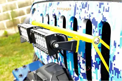 Steinjager Steinjäger Exterior Accessories Wrangler JK 2007-2018 Light Mounts Grill Brackets and Lights Neon Yellow