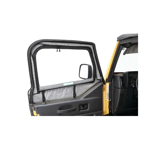 Bestop Black Diamond Door Skins Upper Door Skins Set Jeep 97-06 Wrangler; Fit existing factory upper door frames; no door rails or frames included