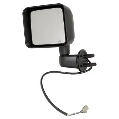 Crown Automotive Jeep Replacement Crown Automotive Jeep Replacement 68229611AA Left Power, Heated, Manual Folding Mirror for Select 2014 JK Wranglers, Black