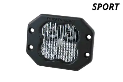 Diode Dynamics Diode Dynamics SS3 White Sport Flush Mount LED Pod, Combo/Driving - Red