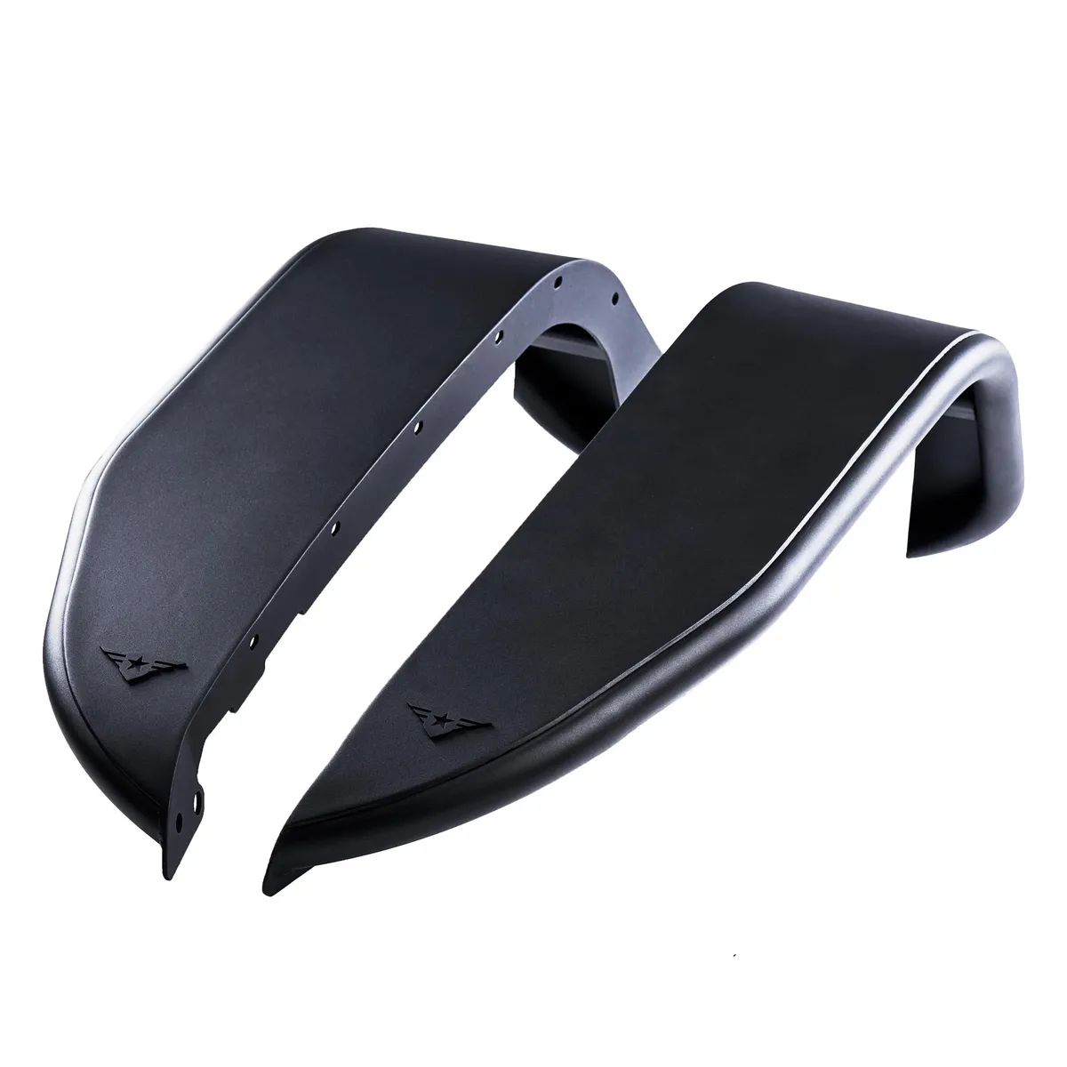 20c Wrangler JT Full Assault Black Aluminum Fender Kit Black Rear product image