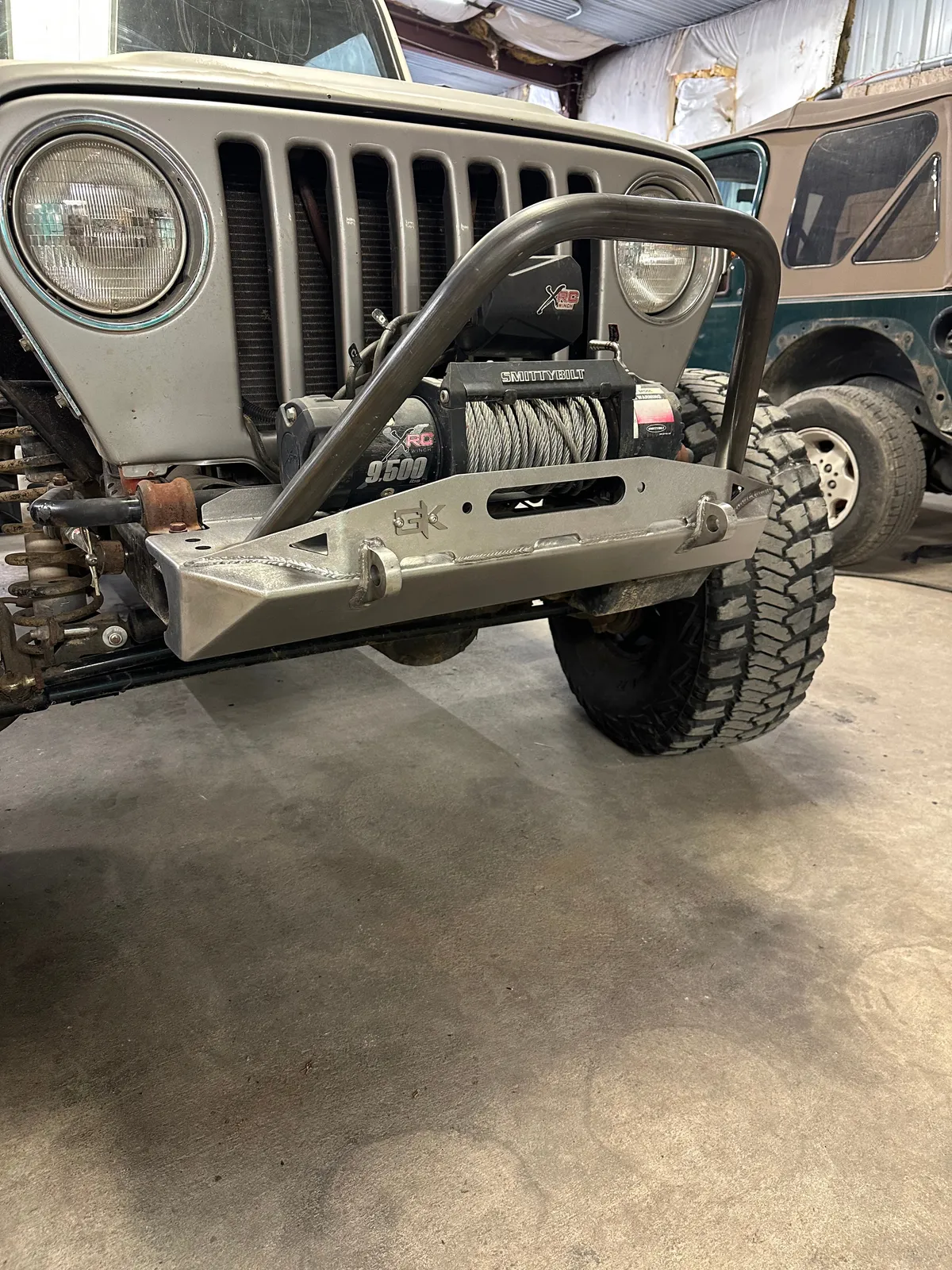 Front Diamond Series Stubby Bumper for Jeep TJ Wrangler (97-06) product image