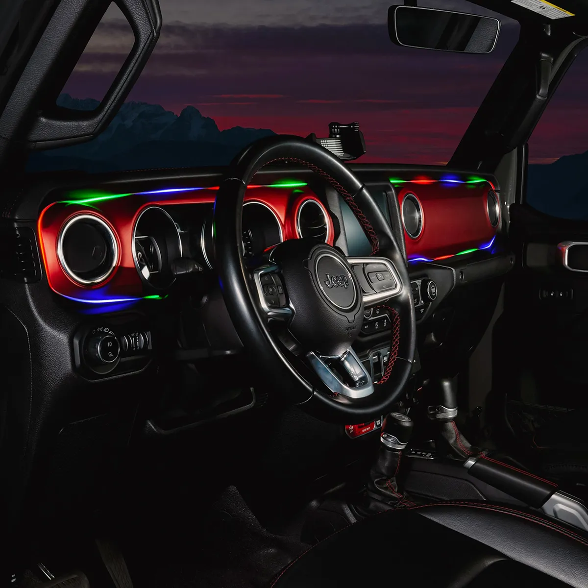 ORACLE Lighting 2018-2023 Jeep Wrangler JL/Gladiator JT Dynamic ColorSHIFT LED Interior Dash Board Kit product image