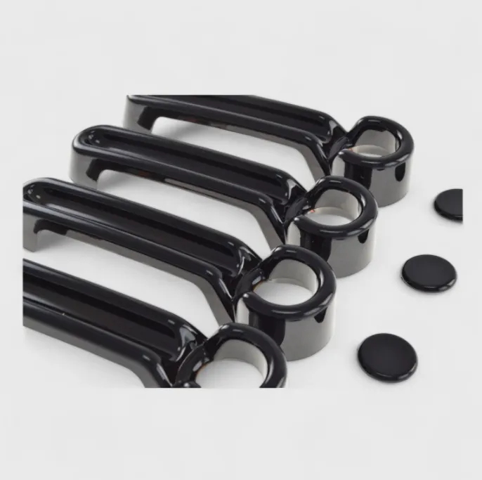 Chrome Delete Gloss Black Door Handle Cover No Smart Key - DH6122BLK product image