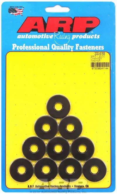 ARP Auto Racing Black Washers - 3/8 ID x 1.200 OD w/Chamfer 10pk