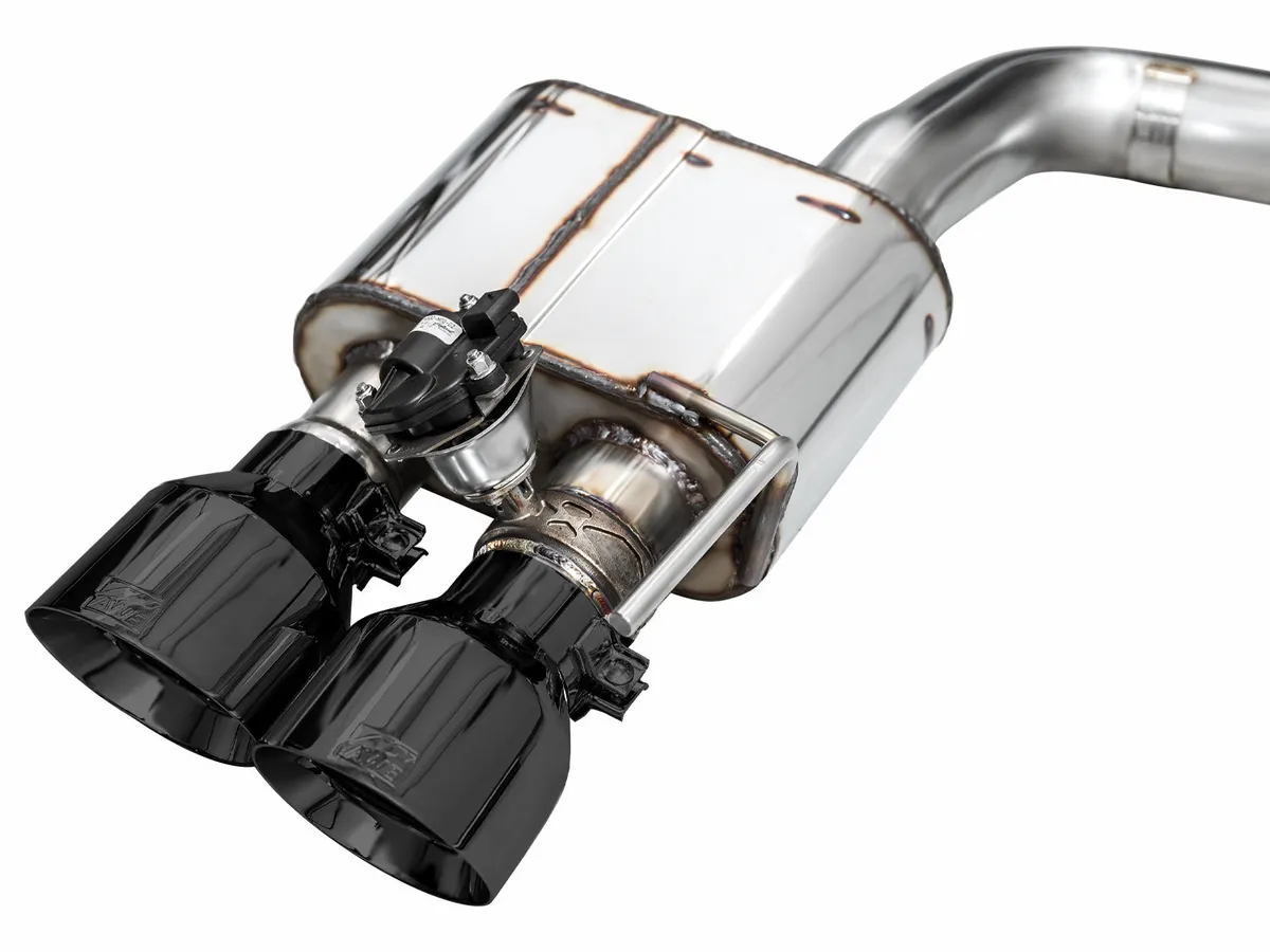 AWE SwitchPath™ Exhaust for S650 Ford Mustang GT Fastback - Quad Chrome Silver Tips product image