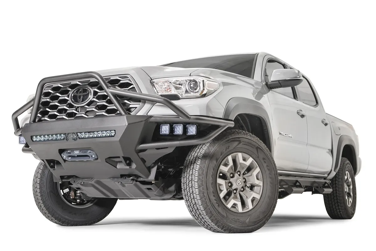 Vengeance Winch Front Bumper; w/High Pre-Runner Guard; 2 Stage Matte Black Powder Coat; product image