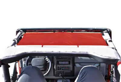 Steinjager Tops and Covers 1997-2006 Fabric Teddy Red Front Seats Only