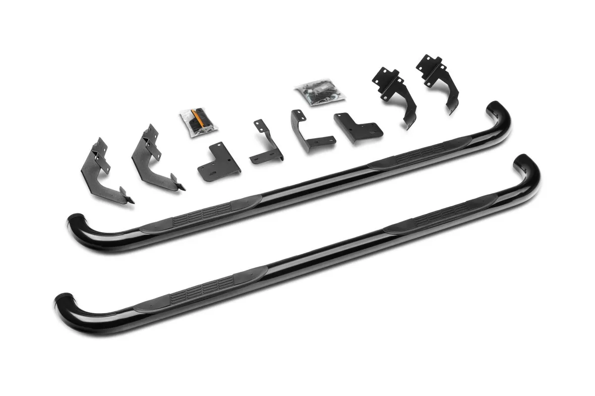 Go Rhino 4155B - 4000 Series SideSteps With Mounting Bracket Kit - Powder Coat Black product image
