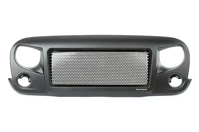 Rugged Ridge 0717 Wrangler Spartan Grille Black W/Black Screen