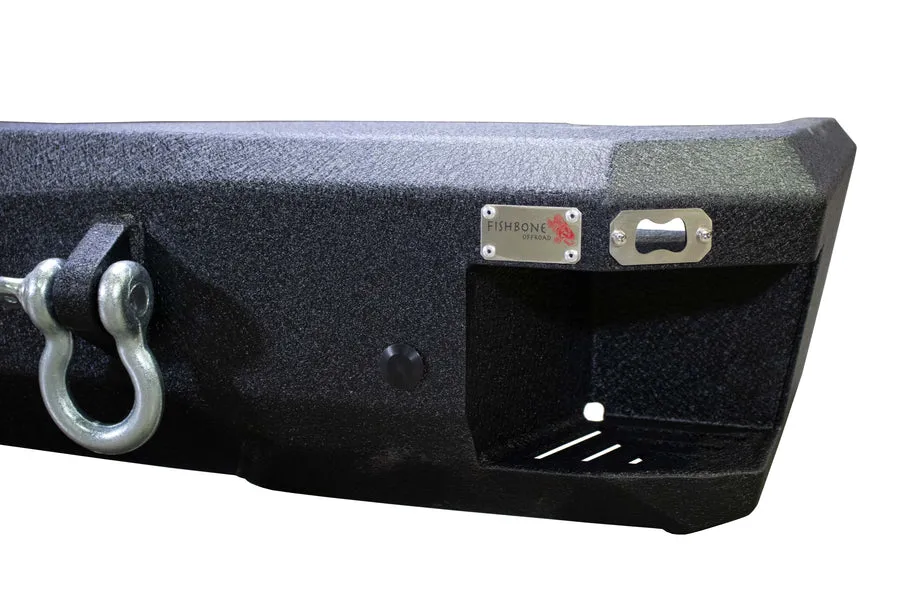 0713 Silverado/Sierra 1500 Rear Bumper Black Powder Coat Coldrolled Steel product image